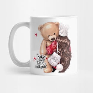 Baby it’s cold outside Teddy Bear Mug